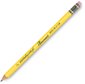 Yellow Pencilwith Eraserand Text PNG image