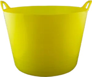 Yellow Plastic Bucket PNG image