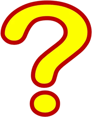 Yellow Question Mark PNG image