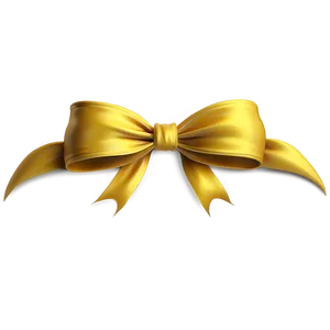 Yellow Ribbon Bow Png 06262024 PNG image