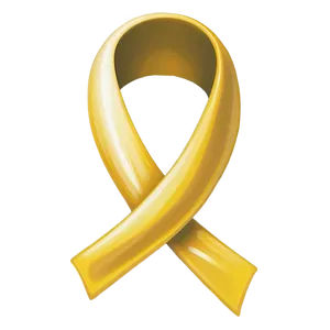 Yellow Ribbon For Hope PNG 06262024