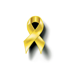 Yellow Ribbon For Memory PNG 06262024