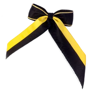 Yellow Ribbon On Black PNG 06262024