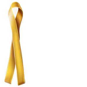 Yellow Ribbon Outline PNG Ona