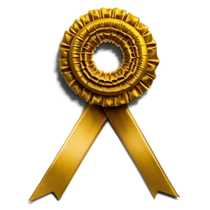 Yellow Ribbon Rosette PNG Iuf48 PNG