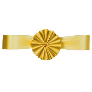 Yellow Ribbon Rosette PNG Ope