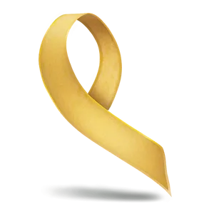 Yellow Ribbon Streamer PNG Ksc