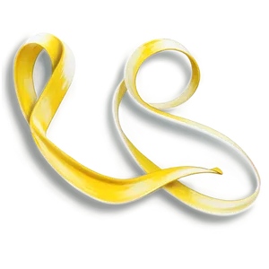Yellow Ribbon Wave PNG 06262024 PNG
