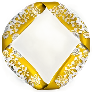 Yellow Ribbon With Lace PNG 87 PNG