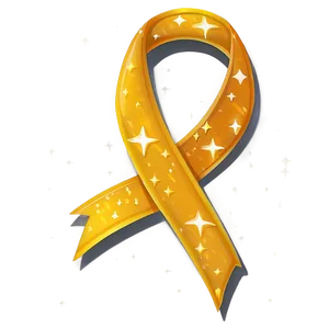 Yellow Ribbon With Stars Png Gdo37 PNG image