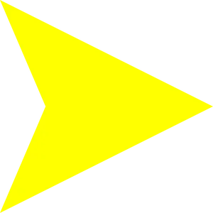 Yellow Right Arrow Graphic PNG image