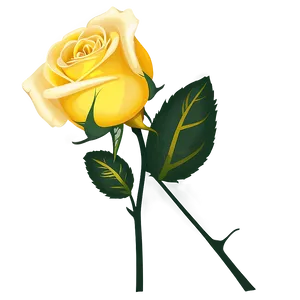 Yellow Rose Clipart Png 06272024 PNG image