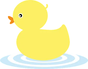Yellow Rubber Duck Vector