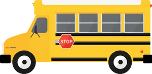 Yellow School Bus Graphic PNG image