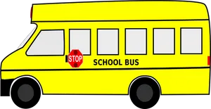 Yellow School Bus Illustration PNG image
