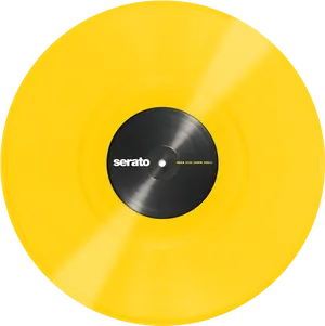 Yellow Serato Vinyl Record