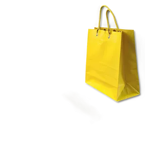 Yellow Shopping Bag Png 05252024 PNG image