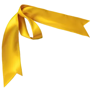 Yellow Silk Ribbon Png 06262024 PNG image