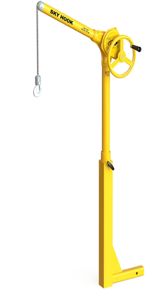 Yellow Sky Hook Crane PNG image