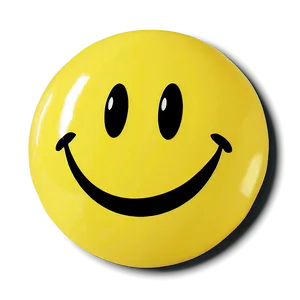 Yellow Smiley Face Decal Png 06272024 PNG image