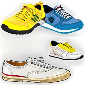 Yellow Sneakers Png Wsh PNG image