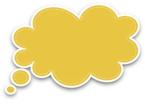 Yellow_ Speech_ Bubble_ Vector PNG image