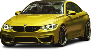 Yellow Sports Car H D PNG image