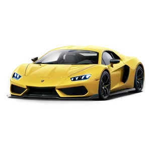 Yellow Sports Car PNG 62