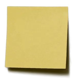 Yellow Sticky Note Paper Texture PNG