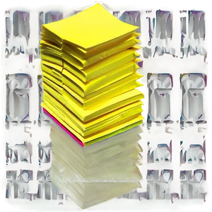 Yellow Sticky Paper Note Png Wbg34 PNG image