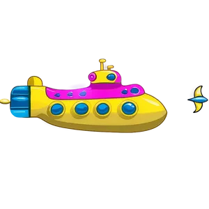 Yellow Submarine In Deep Sea Png 17 PNG image