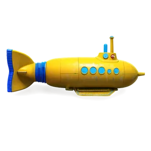 Yellow Submarine In Ocean Png 06292024 PNG image