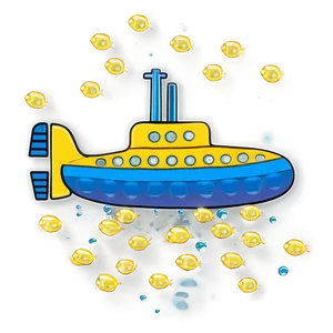 Yellow Submarine Sea Exploration PNG 20