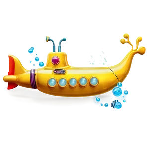 Yellow Submarine Under The Sea PNG 06292024