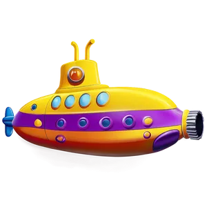 Yellow Submarine Under The Sea PNG 69