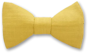 Yellow Textured Bow Tie PNG image