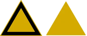 Yellow Triangles Black Border