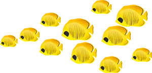 Yellow Tropical Fish Illustration
