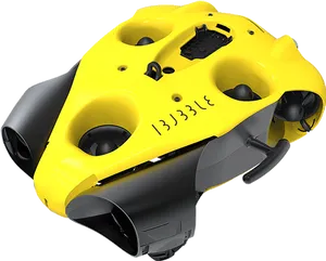 Yellow Underwater R O V Drone PNG image