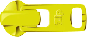 Yellow Zipper Slider3 D Illustration PNG image