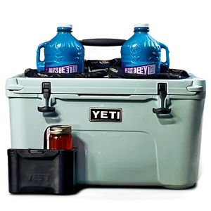 Yeti Cooler With Barbecue Supplies PNG 06282024