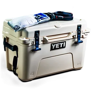 Yeti Cooler With Fishing Gear PNG 06282024