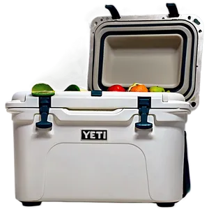 Yeti Cooler With Tropical Fruits PNG Jnf21