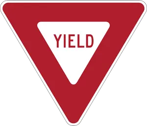 Yield Traffic Sign PNG