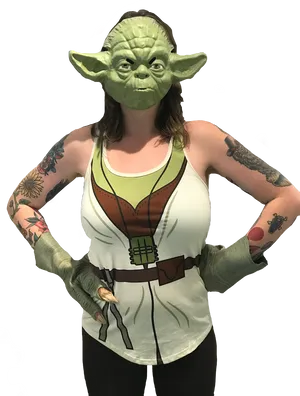 Yoda Costume Fan PNG image