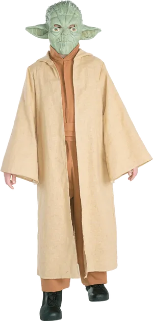 Yoda Costume Person Standing PNG image