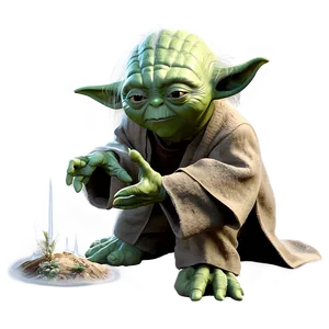 Yoda Dagobah Scene PNG Atf49