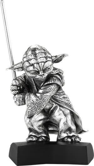 Yoda Figurinewith Lightsaber