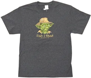 Yoda Fishing Alaska T Shirt PNG image