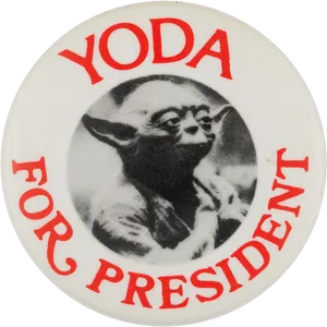 Yoda For President Button